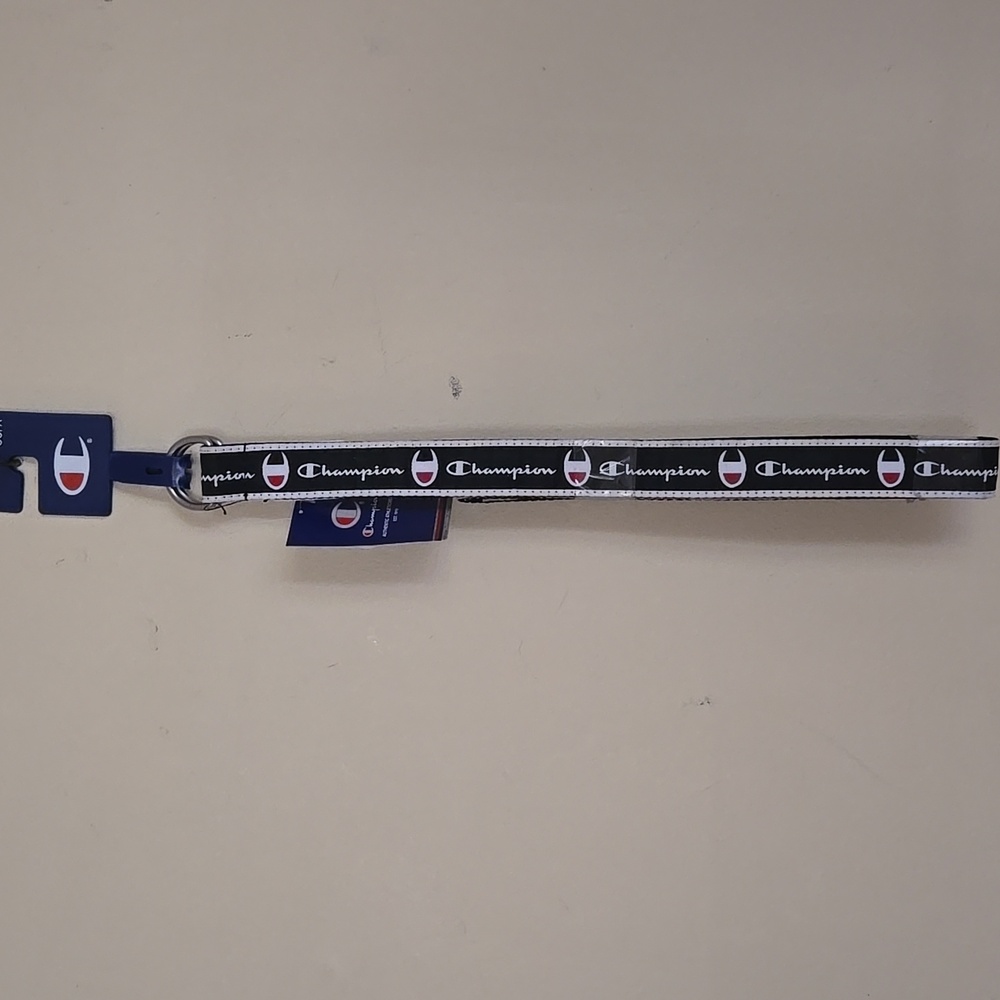 Champion Black and White Logo Belt NWT